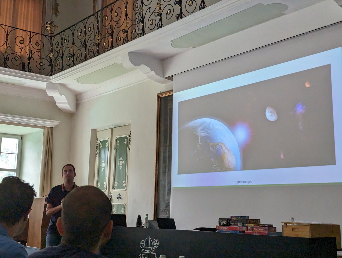 ShabazLab's tweet photo. Lennart Martens and the galactic journey in protein identification @compomics #brixenproteomics https://t.co/oDLHmAqIg7