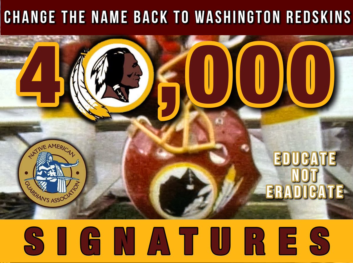 GuardiansNative's tweet photo. Change the Name Petition to #Redskins ๐ฃ๐ฎ๐ฌ๐ญ ๐๐ซ๐จ๐ค๐ ๐๐,๐๐๐ ๐ฅ๐ฅ
#educatenoteradicate #letsnaga
#HTTR
Letโs make some #NAGANoise
๐๐ข๐ ๐ง ๐๐ง๐ ๐๐: https://t.co/gixRwuQOMF https://t.co/lGuYShXskQ