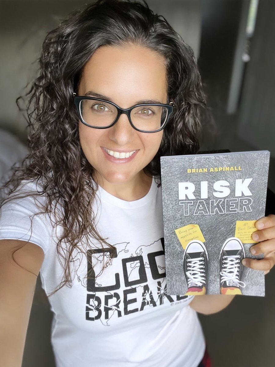 IT’S HERE! IT’S HERE! @risktakeredu has arrived! “The biggest risk I have ever taken was on myself. The most growth I have ever done came when I started to look within.” @mraspinall has a remarkable ability to make you stop and think while simultaneously making you want to run…