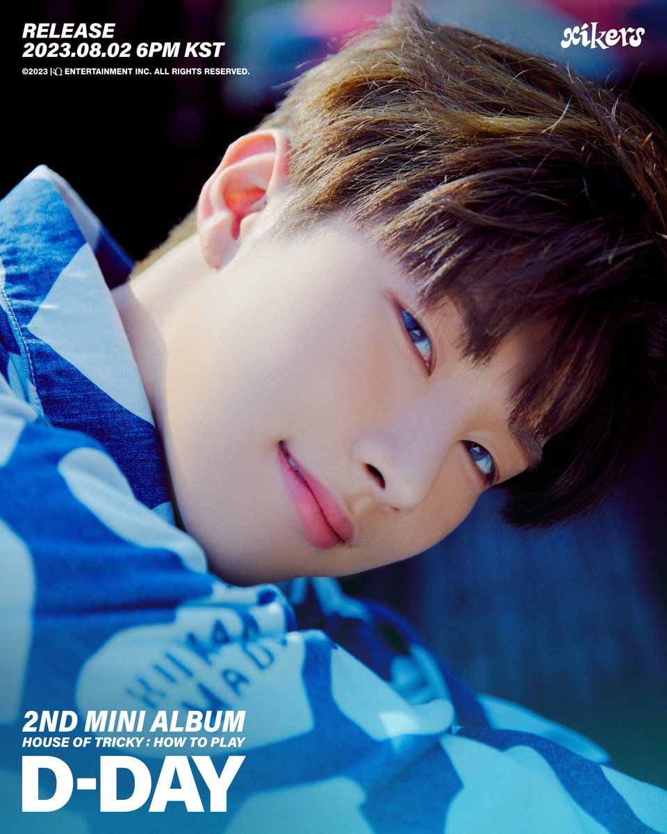xikers_official's tweet photo. [📷] xikers - 'HOUSE OF TRICKY : HOW TO PLAY' D-DAY POSTER '현우(HYUNWOO)'
 
RELEASE 2023. 08. 02 6PM(KST) 
 
#xikers #싸이커스 #현우 #HYUNWOO #D_DAY #2NDMINIALBUM #HOUSE_OF_TRICKY #HOW_TO_PLAY #KQ https://t.co/4a9lwwSewD