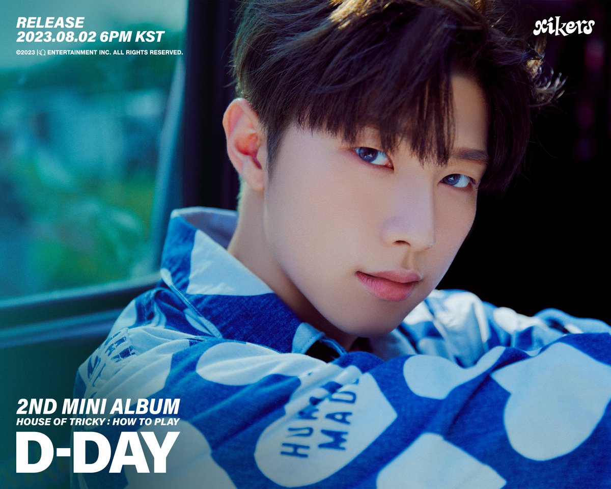 xikers_official's tweet photo. [📷] xikers - 'HOUSE OF TRICKY : HOW TO PLAY' D-DAY POSTER '현우(HYUNWOO)'
 
RELEASE 2023. 08. 02 6PM(KST) 
 
#xikers #싸이커스 #현우 #HYUNWOO #D_DAY #2NDMINIALBUM #HOUSE_OF_TRICKY #HOW_TO_PLAY #KQ https://t.co/4a9lwwSewD