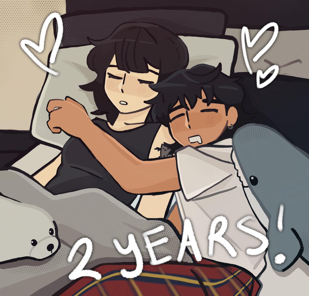 screwaveart's tweet photo. happy 2 year anniversary to me and my boyfriend ^_^ #digitalart https://t.co/VwFbv3kNBH