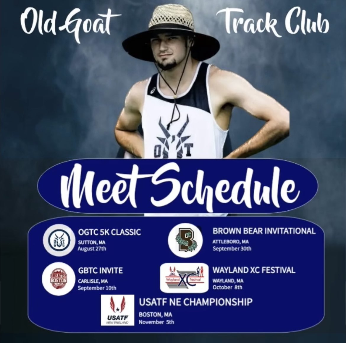 Psyched for this XC Season 👀 <a href="/the_ogtc/">Old Goat Track Club</a> 

RACE SIGN UPS ARE OPEN!
The first race in the <a href="/usatfne/">USATF New England</a> circuit runs through Sutton, MA this year at the OGTC 5K Classic. Join us for a fun season kickoff and rep your squad!

runsignup.com/Race/MA/Sutton…