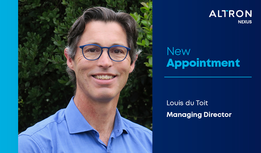 altronnexus's tweet photo. We are pleased to announce Louis Du Toit as our new Altron Nexus Managing Director (MD). Louis is an experienced IT Services and Telecoms executive who has represented key vendors in the Tele-Communications and IT Security Industries.
Welcome to Altron Nexus Louis.💙 https://t.co/nxPGlGzVgk