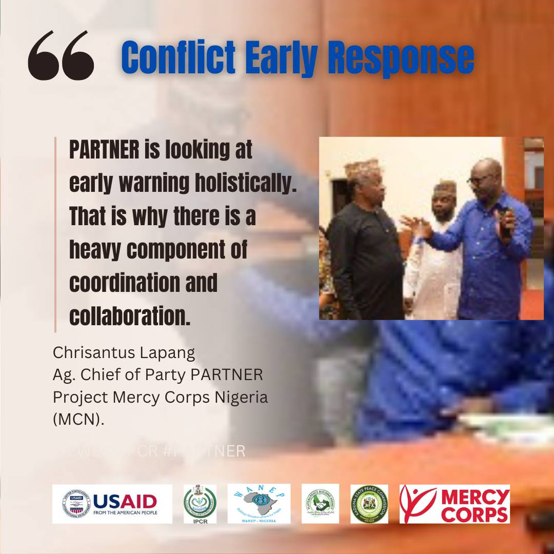 WANEPNigeria's tweet photo. Early Warning Early Response needs a holistic approach.
National Strategic Stakeholders' Workshop
#PARTNER #EWERSIPCR #WANEPNigeria
#MercyCorpsNigeria #USAID #PPBA
#KSPC #Mambayya #KUKA https://t.co/72XDFpZFmn
