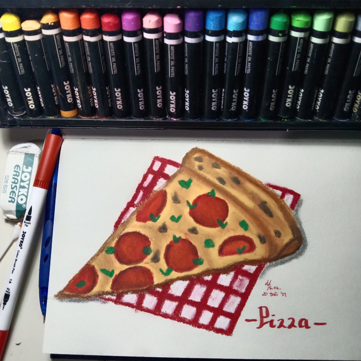 Pizza 🍕🤤

#pizza #pizzaart #art #ArtistOnTwitter #artwork #artidn #tradiart #oilpastel #artmoots