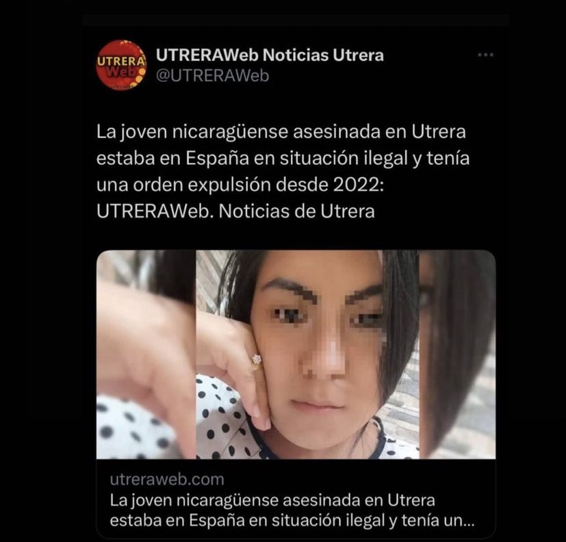 sheilaarevaloo's tweet photo. No sé hasta qué punto hemos llegado, ASESINAN a una mujer de 22 años y la PRENSA DEL PUEBLO donde ha ocurrido intenta desvalorizar los hechos con datos irrelevantes y fuera de contexto sobre lo ocurrido. https://t.co/S4zQZlPnXn