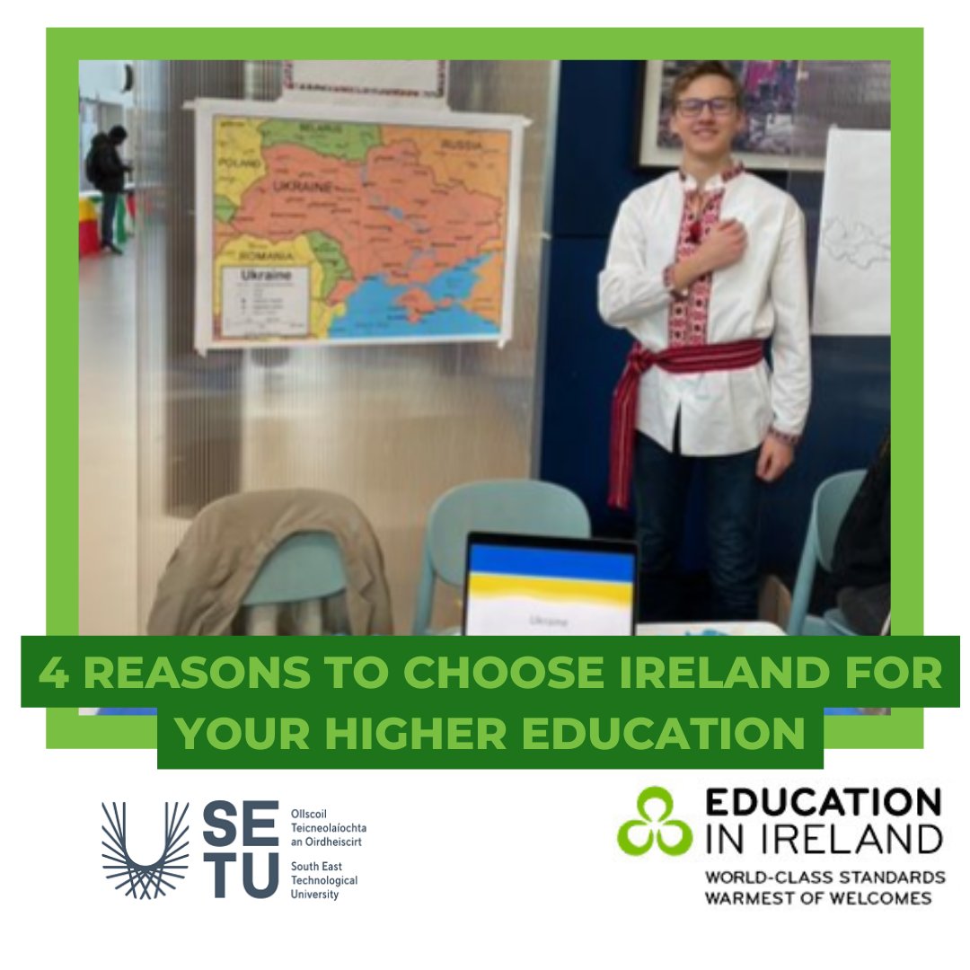 EduIrl Ambassadors (@eduirlamb) on Twitter photo 🎓4 Reasons to Choose Ireland for Higher Education! 📚Student Ambassador Ihor Melashchenko highlights why Ireland is the ideal study-abroad destination. Read the blog now!
blog.educationinireland.com/ireland-for-yo…
Ihor is studying Software Development at <a href="/SETU_Global/">SETU Global</a> via <a href="/EduIreland/">Education in Ireland</a> 🎓4 Reasons to Choose Ireland for Higher Education! 📚Student Ambassador Ihor Melashchenko highlights why Ireland is the ideal study-abroad destination. Read the blog now!
blog.educationinireland.com/ireland-for-yo…
Ihor is studying Software Development at <a href="/SETU_Global/">SETU Global</a> via <a href="/EduIreland/">Education in Ireland</a>