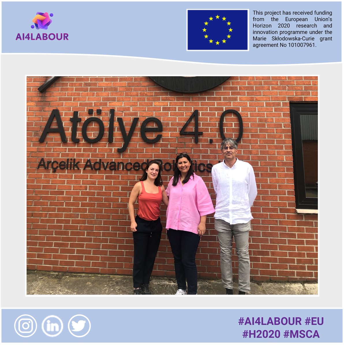 Ai4Labour's tweet photo. Exciting visits from our #AI4Labour secondees! María Poveda Villalón &amp; Víctor Rodríguez Doncel from Universidad Politécnica de Madrid had an amazing first week of secondment, visiting Arçelik Global &amp; Kadir Has University.🌟

#H2020 #EU #MSCA https://t.co/9o76gyVtJQ