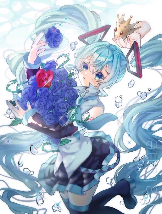  ミクさんの賞に2点のイラストが入ったようです