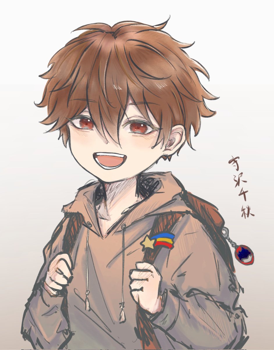 Kwakoaji's tweet photo. #enstars #ensemblestars #あんスタ　#あんさんぶるスターズ　#守沢千秋　#イルスト　#illustration #illust https://t.co/uYyv7tLsrJ