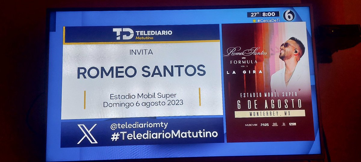 PattyAza's tweet photo. Wooow, buenísimos días a todos, quiero ir a ver a 🤩😍💖
ROMEO SANTOS
@telediariomty
#TelediarioMatutino https://t.co/DtI5rH7JfL