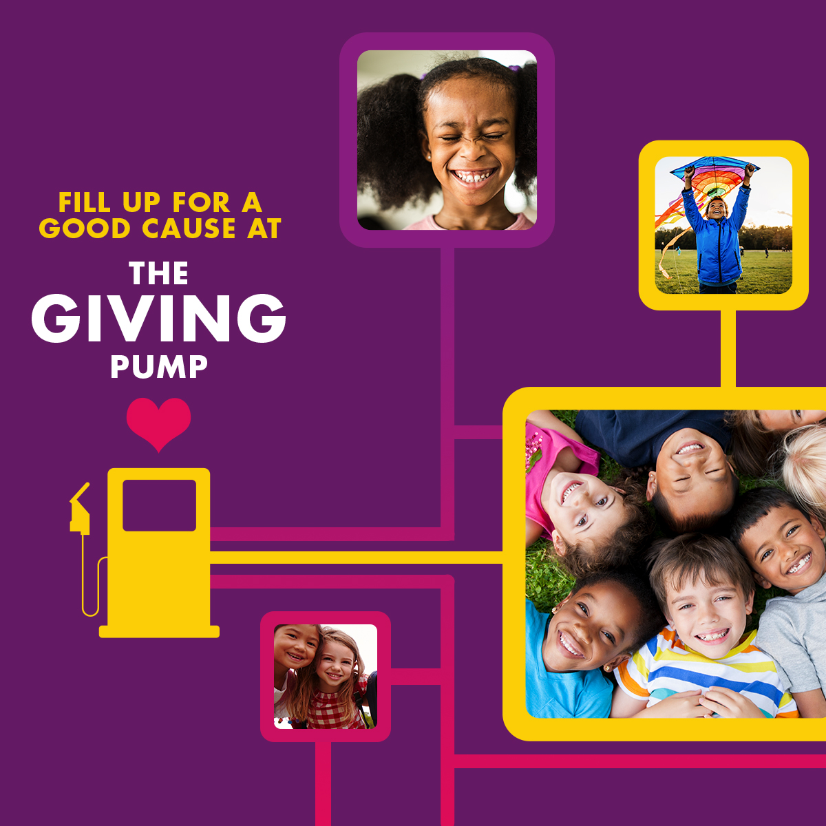 Fill up for a good cause.💜 From now until Sept. 30, a portion of every purchase made at the purple Giving Pumps at participating Shell stations will go to support children’s charities. Learn more and find a nearby site: go.shell.com/3q5MMrJ