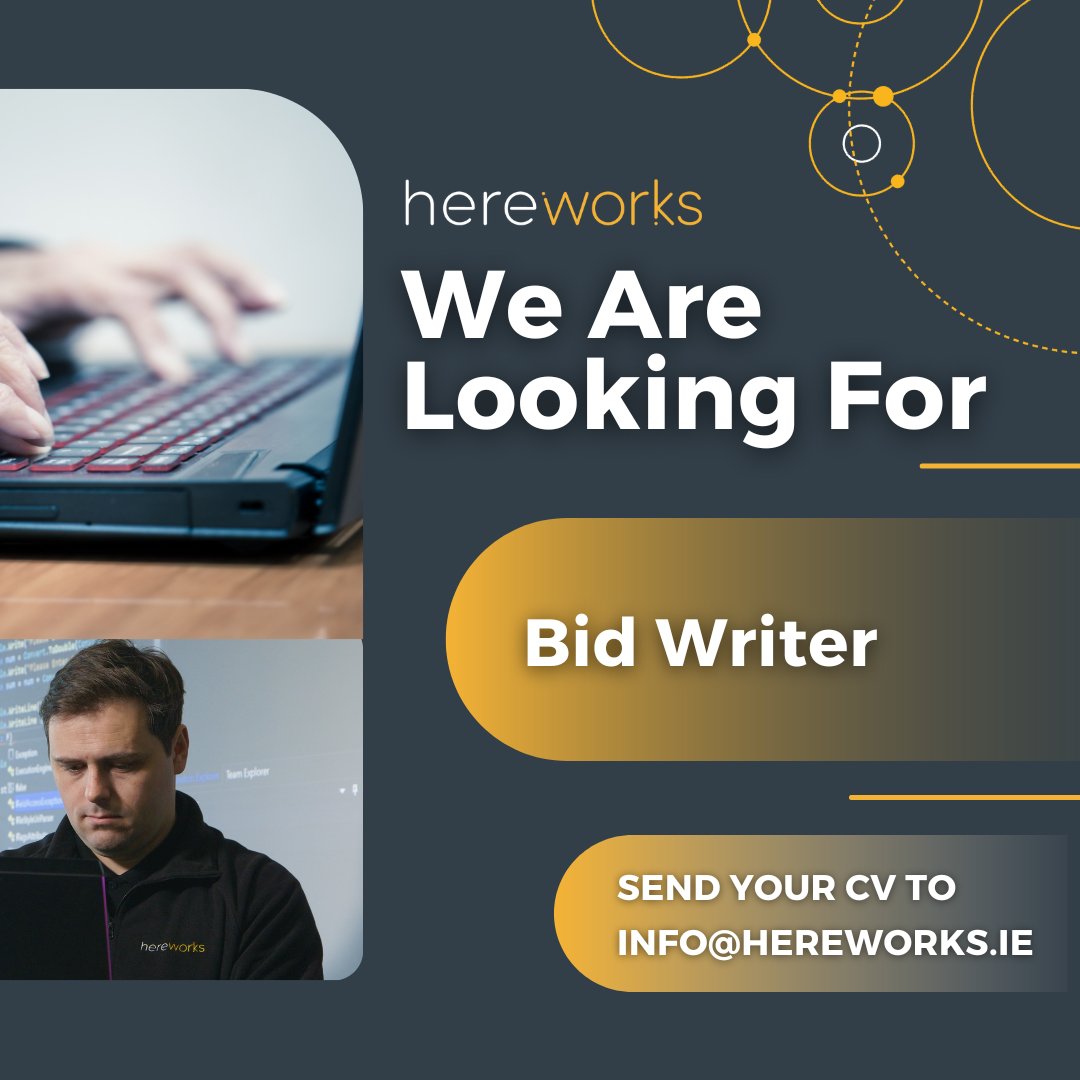 here_works's tweet image. Are you passionate about writing and ready for an exciting new challenge? 
We are currently seeking a talented Bid Writer to join our diverse and dynamic team. 🤝

To learn more about the role, please visit our website:
eu1.hubs.ly/H04MVJj0

#NowHiring #BidWriter #JoinOurTeam