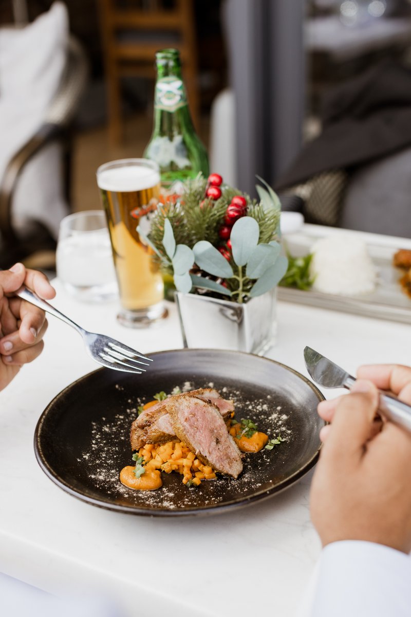 EverestInn's tweet photo. Mouthwatering duck breast, carefully marinated tandoori duck breast served on our tangy butternut squash salsa. 

Available to eat in and take away. https://t.co/1GxTfTzeep
