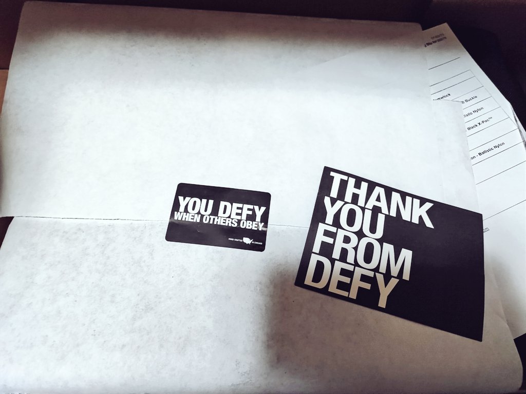 72yapppp's tweet photo. 遥々シカゴから届きました!
最強の���ックパック!
これから開封します。
#defybags
#defiance
#defymfg https://t.co/Vg7I2Gaj3X