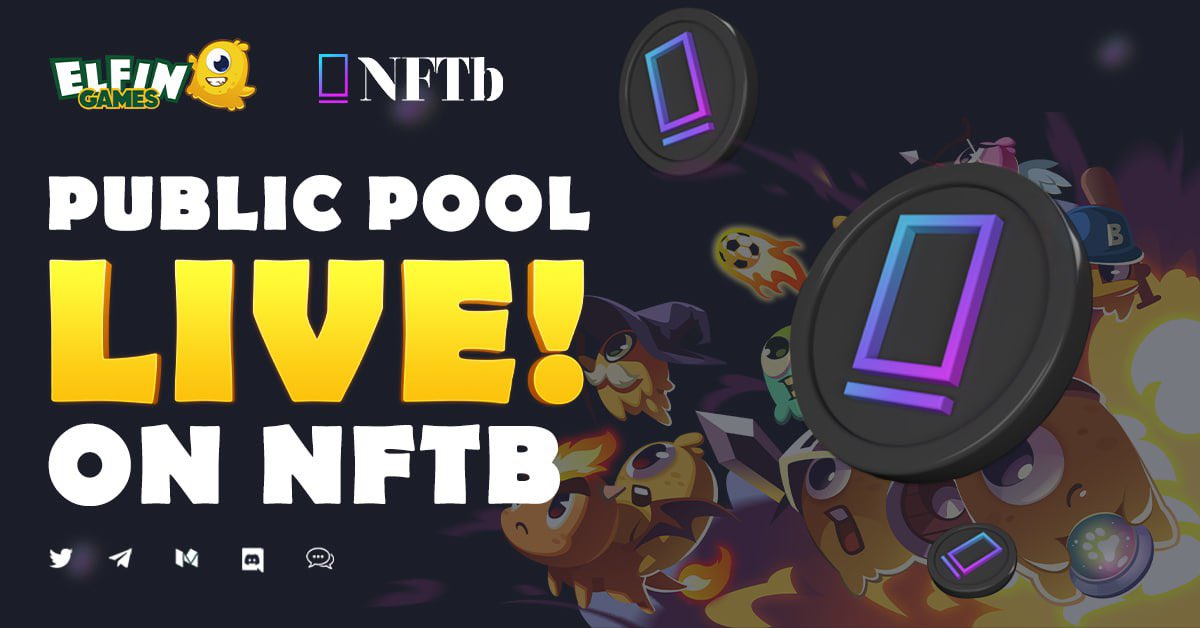 ElfinGames's tweet photo. The $ELFIN Public Pool is live on @nftbmarket!

🔗 https://t.co/Od07wYv8ik

#NFTb #ElfinKingdom https://t.co/ed1Z7vggsV