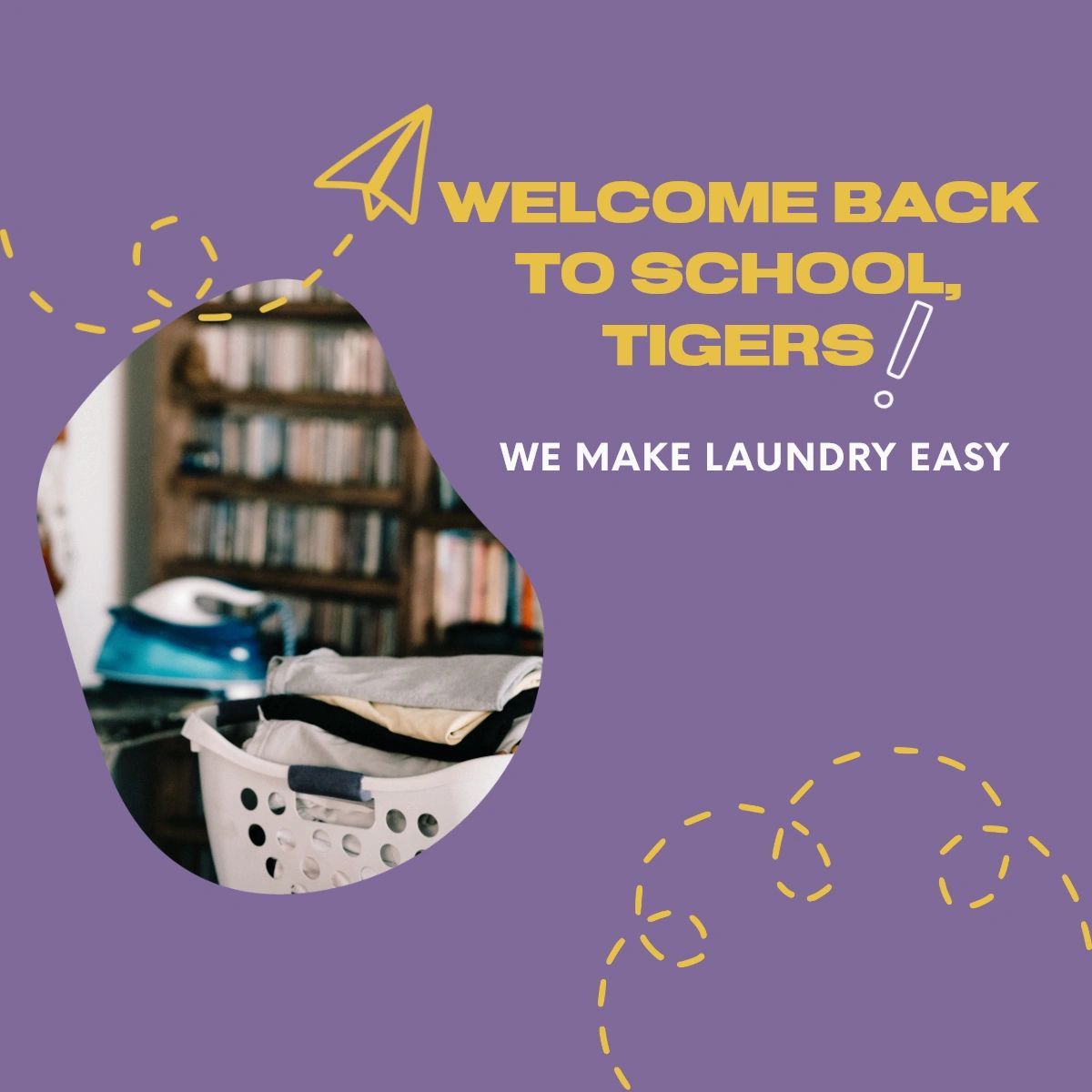 Join the ranks of smart college students who leave their laundry worries behind! We've been the go-to laundry and dry cleaning service provider since 2005. Plus, we have Wi-Fi! 📚👕🧦