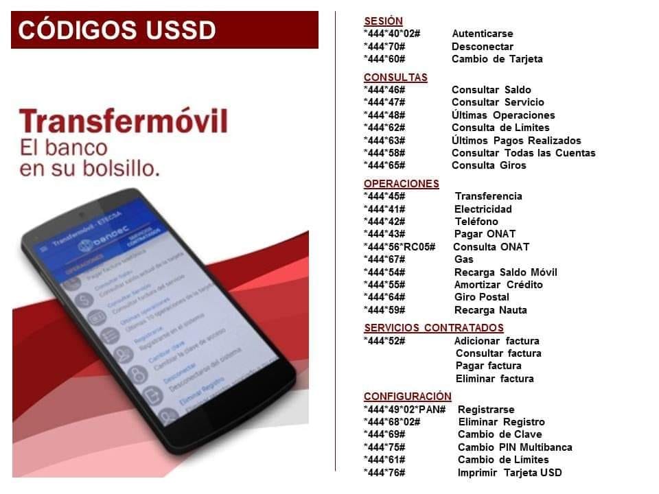 migueld9025's tweet photo. 👉Hoy más fácil que nunca puede tener el banco 🏦 en tu bolsillo 💰 con #Transfermóvil 📱 y conociendo estos Códigos USSD accede a todas las operaciones 
☑️Te recomiendo guardar la imagen, le será de utilidad 🇨🇺😀💙 #EtecsaTeAcompaña #EtecsaMayabeque #ComercioElectrónico https://t.co/aFRsGRRmK8