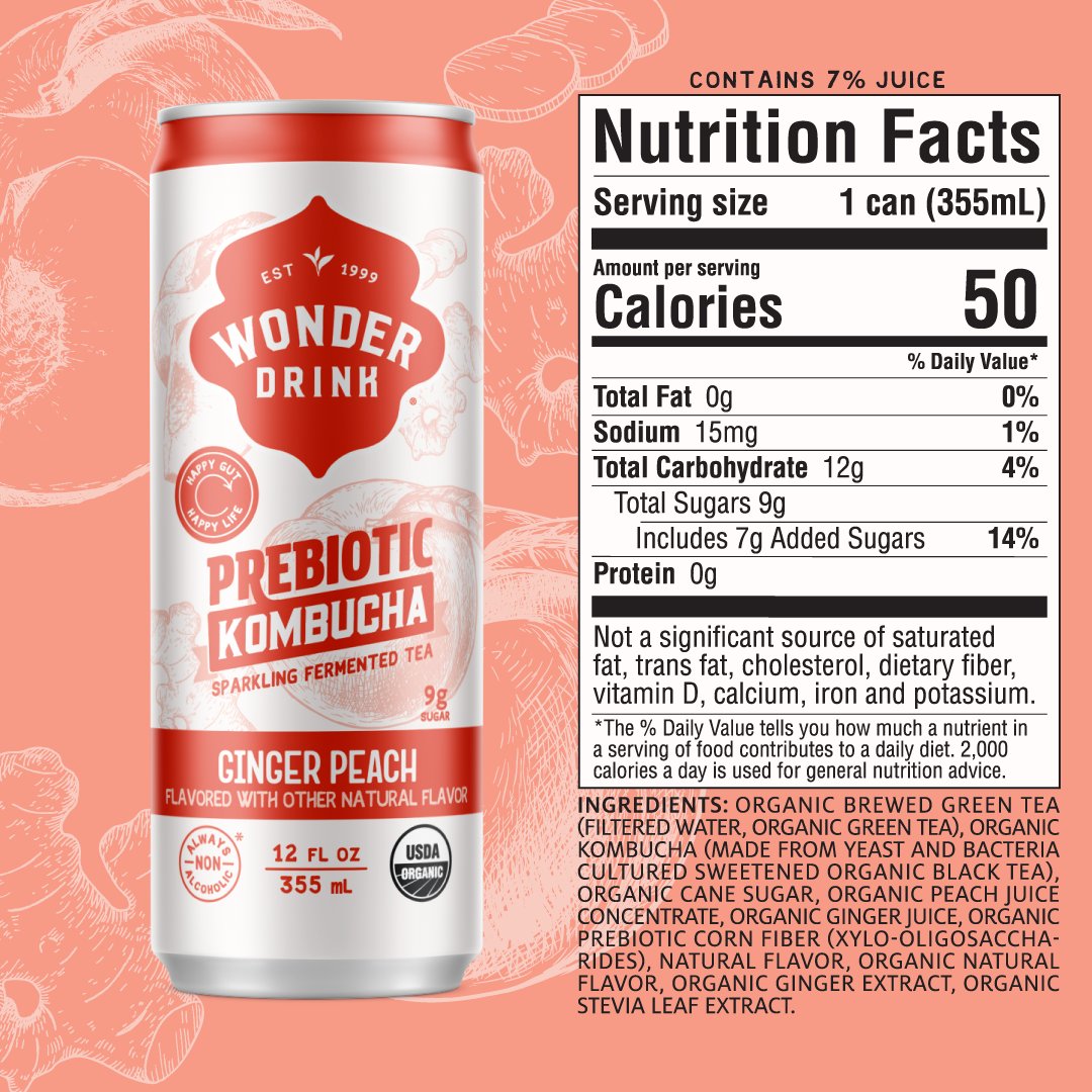 wonder_drink's tweet image. Less sugar than other kombuchas, non-alcoholic, and organic. What's not to love? 😎

 #WonderDrink #guthealth #prebiotics #kombucha