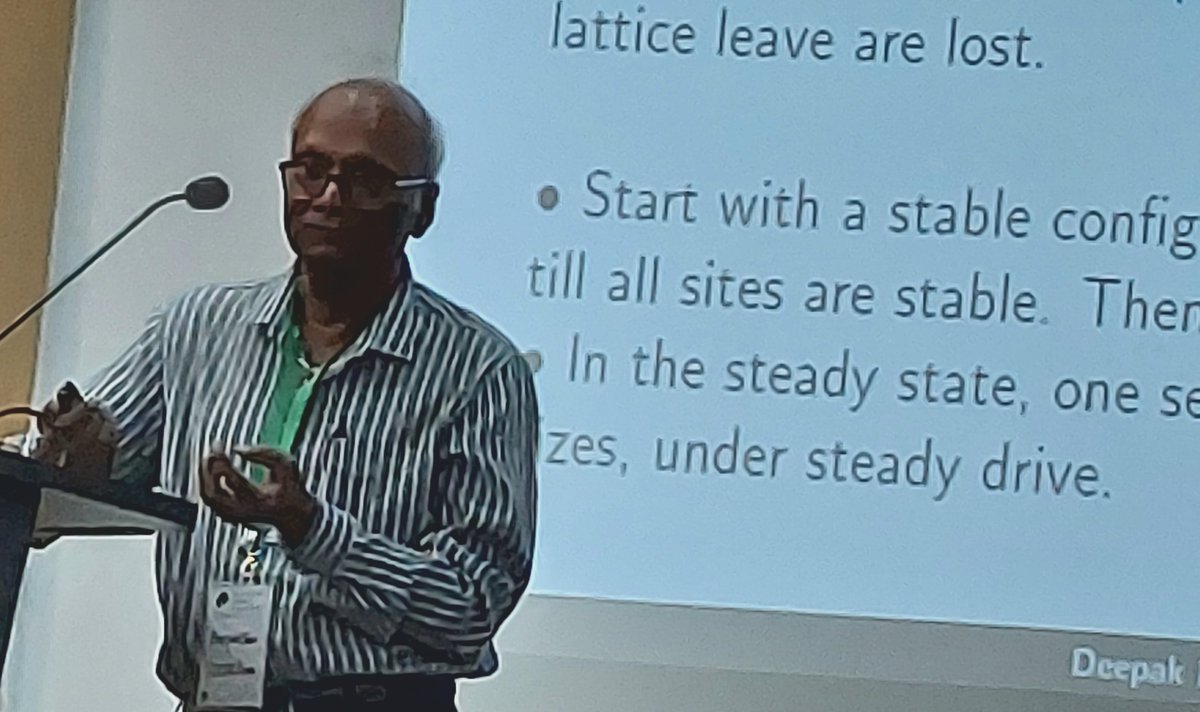 Prof Deepak Dhar giving the inaugural talk