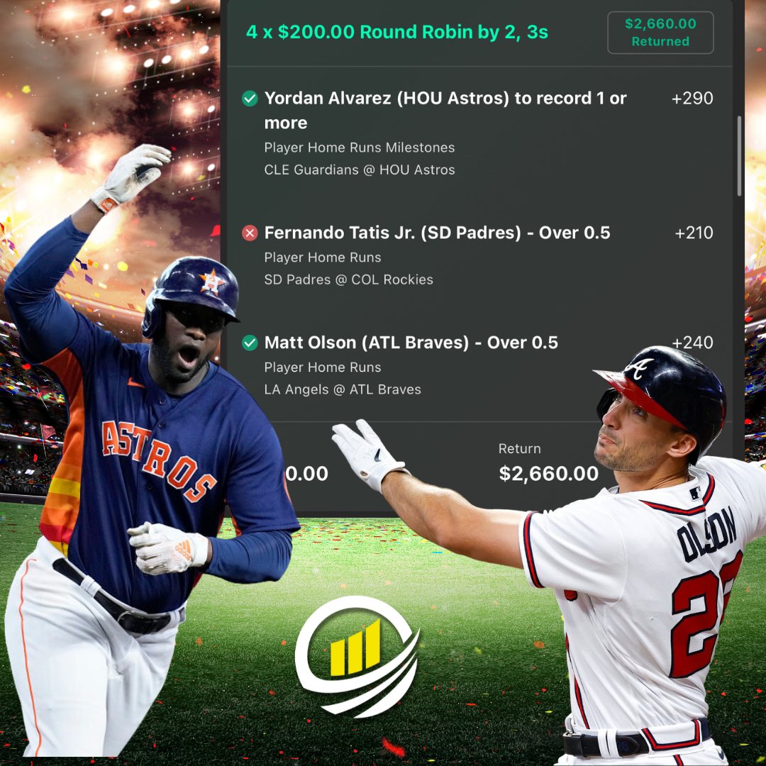 CBKTeam's tweet photo. Beaut of a night in VIP  ⚾️ 

Seth Strikeout Ladder ✅
Home Run Trixie ✅

https://t.co/ifPtDnWCHo https://t.co/XKfIngKwba