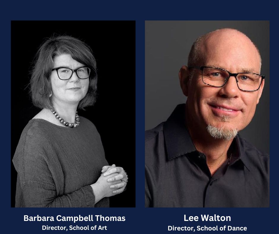 UNCG CVPA (@uncgarts) on Twitter photo CVPA kicks off the new academic year this month with two new School Directors: Barbara Campbell Thomas in the School of Art and Lee Walton in the School of Dance! <a href="/UncgArt/">UNCG School of Art</a>
Read more about Barbara and Lee in the links below:
vpa.uncg.edu/2023/06/01/lee…
vpa.uncg.edu/2023/02/20/bar… CVPA kicks off the new academic year this month with two new School Directors: Barbara Campbell Thomas in the School of Art and Lee Walton in the School of Dance! <a href="/UncgArt/">UNCG School of Art</a>
Read more about Barbara and Lee in the links below:
vpa.uncg.edu/2023/06/01/lee…
vpa.uncg.edu/2023/02/20/bar…