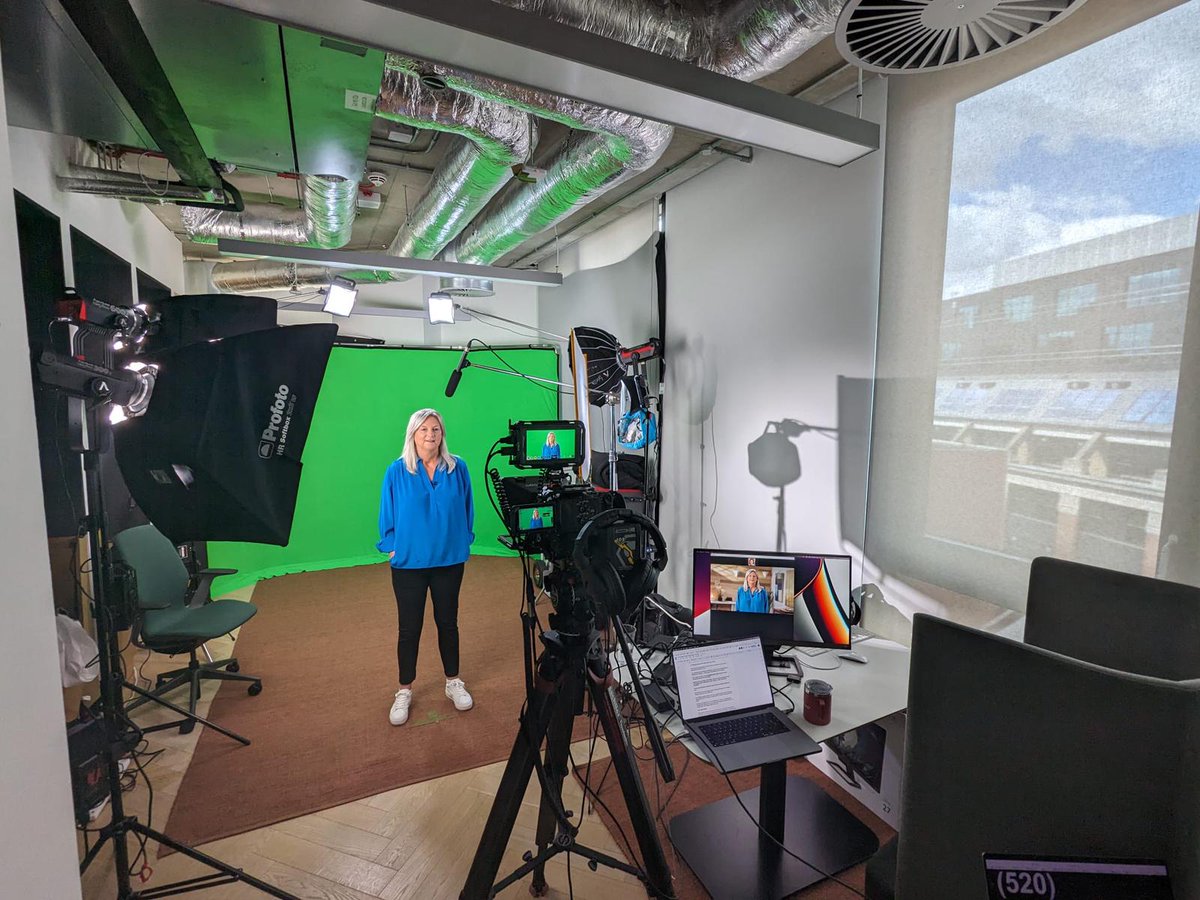 Lights, camera, action! 🎬

@Kate_Griggs is busy filming our BRAND NEW workplace training which will be available on <a href="/LinkedIn/">LinkedIn</a> Learning from October – and will help millions of businesses around the world to empower Dyslexic Thinking – and move their business forward!