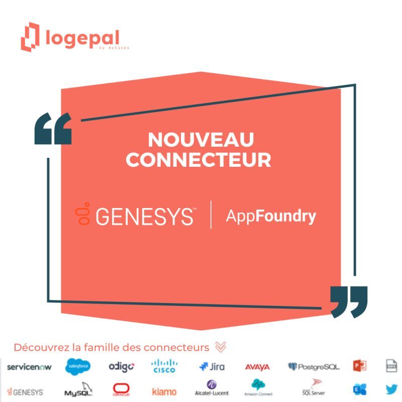 ACTIVEO's tweet photo. 🆕 Wallboard &amp; Dashboard : la famille des connecteurs s'agrandit !
Piloter la performance du service client en temps réel dans l’environnement Genesys avec Logepal. https://t.co/s1ZU6Nb9WK https://t.co/HTfgISFOQ6