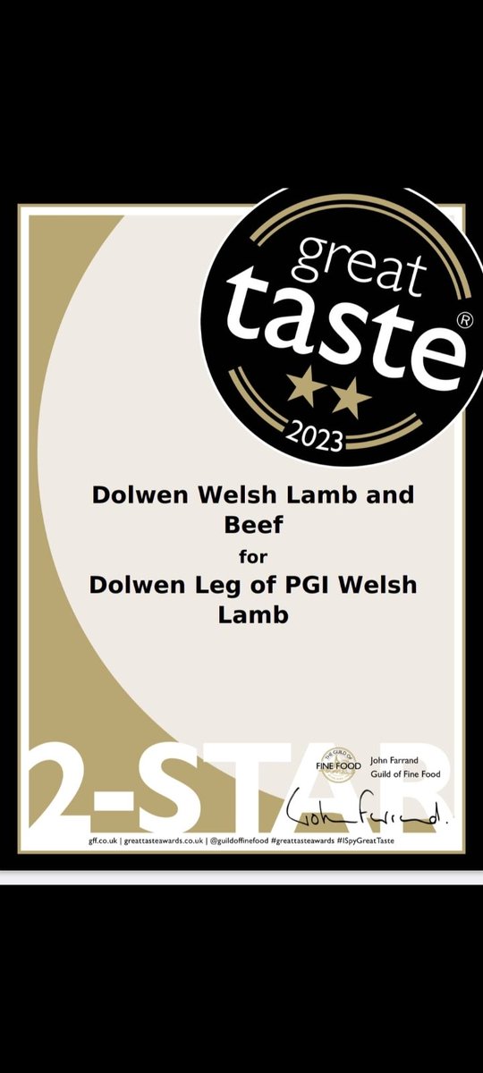 MeicDolwen's tweet photo. Chuffed to bits, third year on the run we've got recognition for our produce, lamb, hogget and welsh black beef reared in wales #pgiwelshlamb #welshblackcattle #pgiwelshbeef
#nativebreeds https://t.co/uTIzwgbBhj