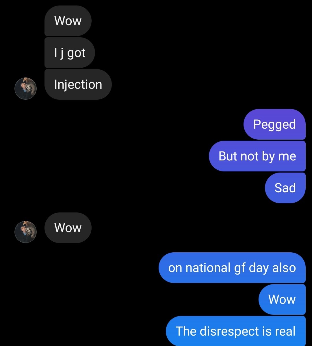 dishapaintment's tweet photo. disrespected on girlfriend day https://t.co/kOO7mjD5GV