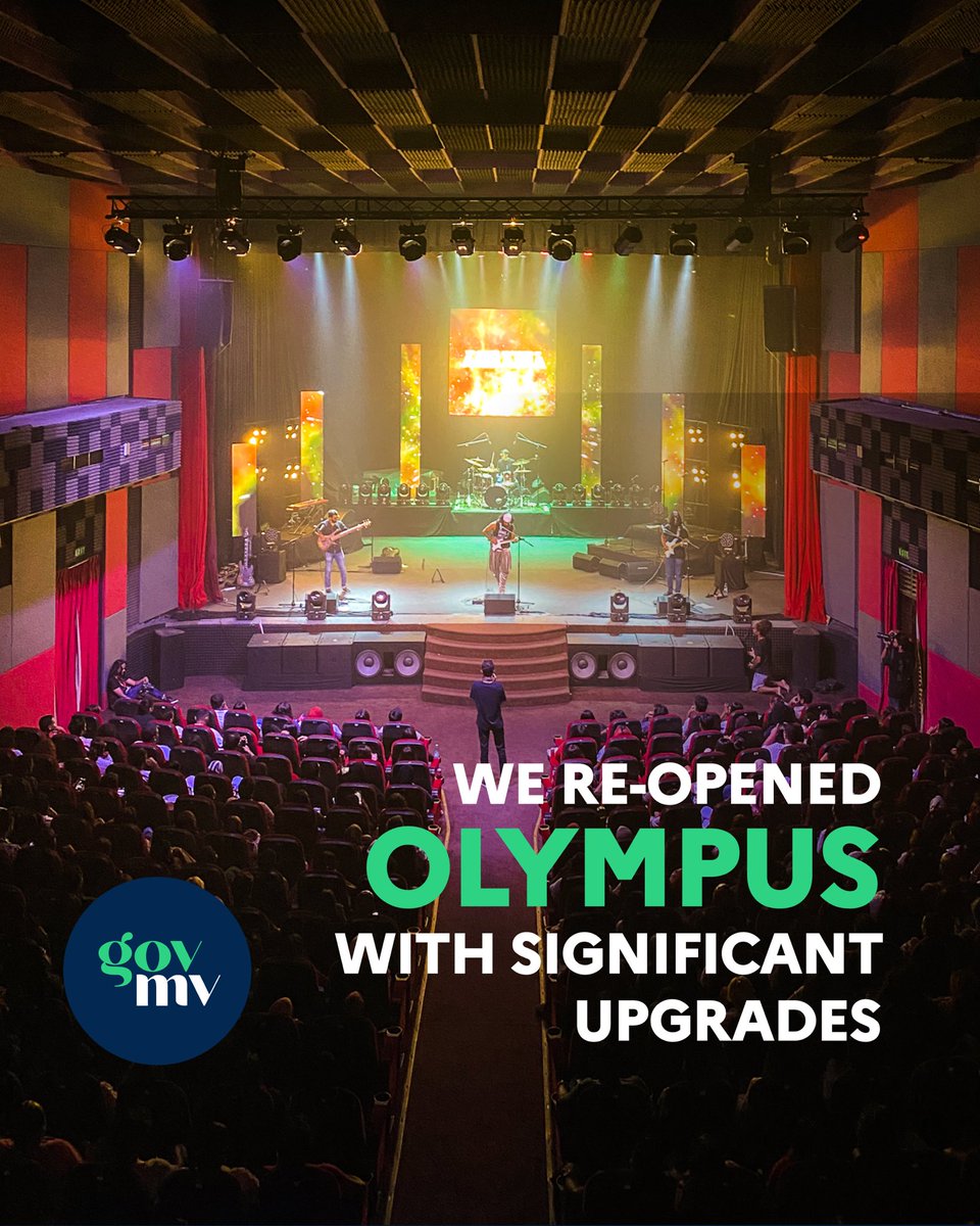 governmentmv's tweet image. With the renovation of Olympus in February 2023, the rehearsal rooms have been used by over 600 individuals! 🎸