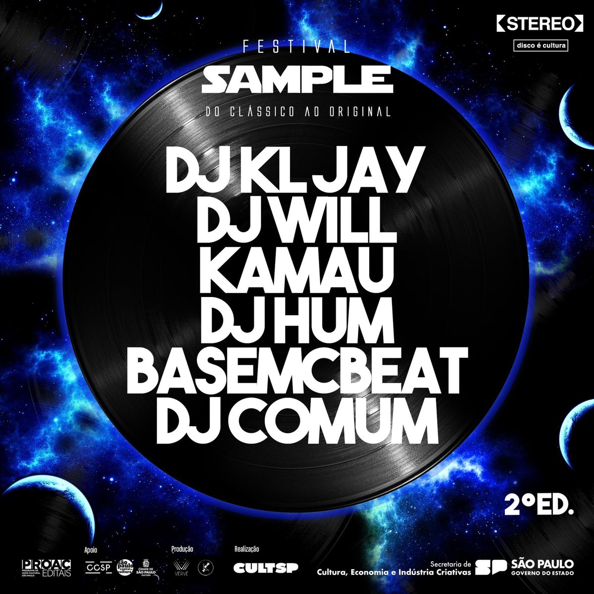 klmusicaoficial's tweet photo. Aqui no #FestivalSample temos a curadoria do DJ KL JAY, mas também temos a participação como curadores de DJ Will e Kamau e pela jornalista Leandra Silva. 

Realização: Secretaria de Cultura e Economia Criativa do Estado de São Paulo. Produção: VERVE e KL MÚSICA https://t.co/iTl4zqXvmW