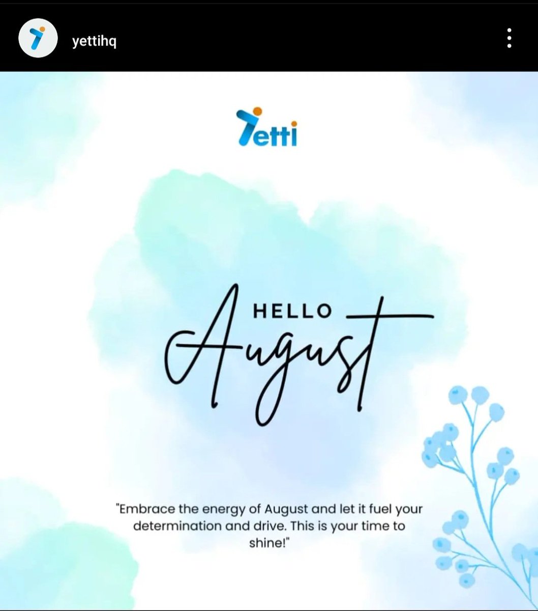 Dear August, Be filled with great blessing for Our business owners 🙏