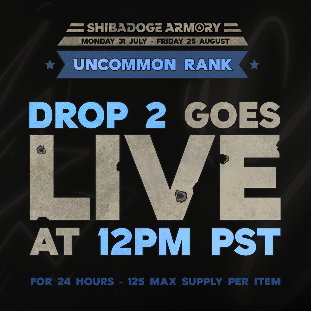 RealShibaDoge's tweet photo. 12 pm PST today Uncommon Items drop 2 will go live for 24 hours. 125 max supply.

Check out the Aura Items 😉

https://t.co/B7kCnVDBEe https://t.co/uO6jffENsy