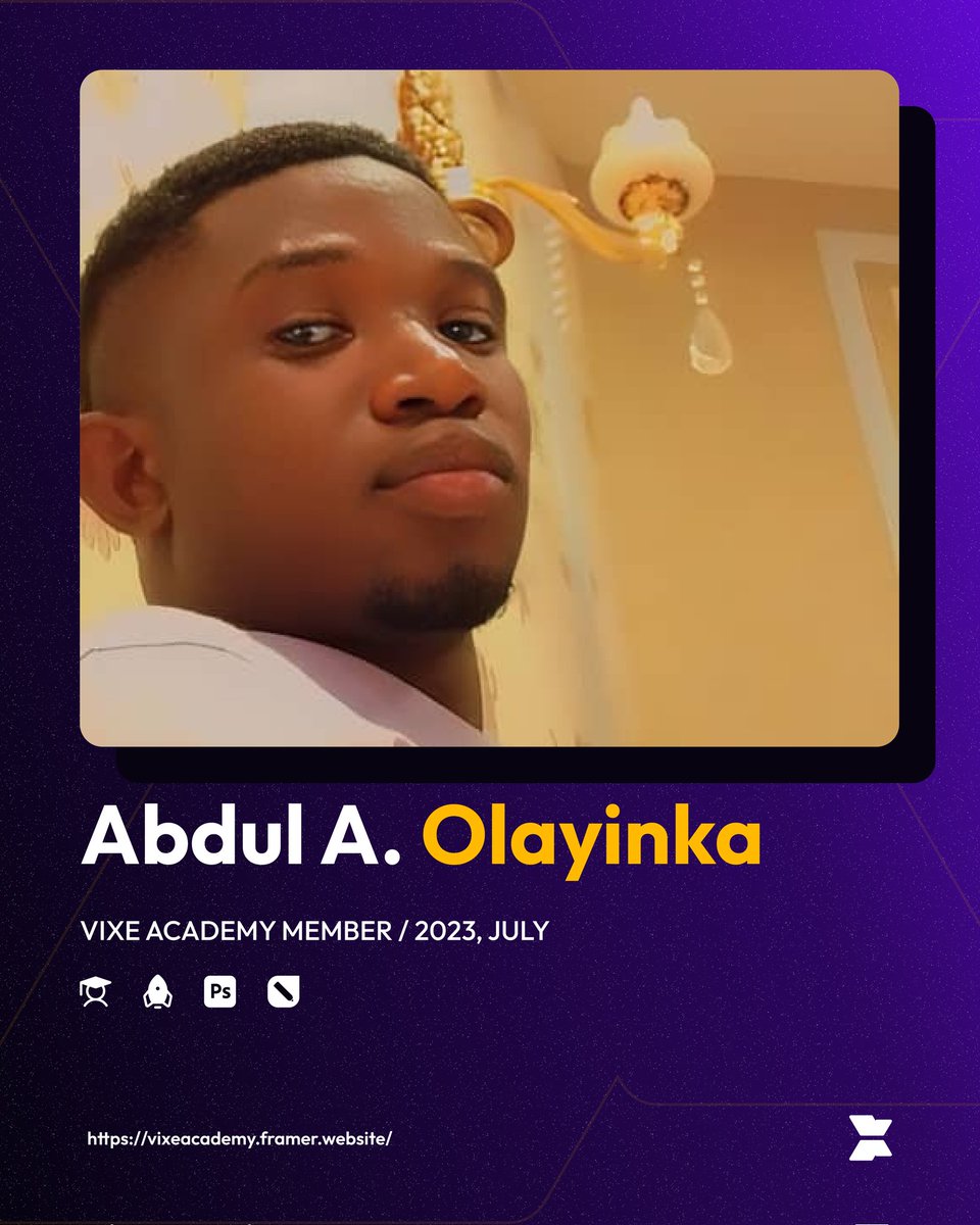 vixeacademy's tweet photo. On today's episode of Vixe Academy students.

This is "Abdul Azeez Olayinka", he is currently a student at Vixe Academy taking the Graphic Design Course. In his words he says, "the course is making sense" 😂. 

Visit here to begin 👇🏽
https://t.co/IIvfsSm4n1 or send us a dm. https://t.co/tUwZz6SQuS