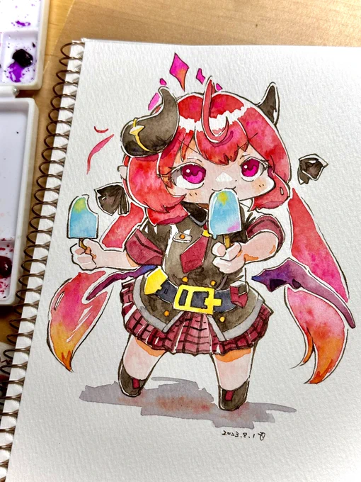 #シャーレのアイス大作戦 #ジュンコ アイスの二刀流!