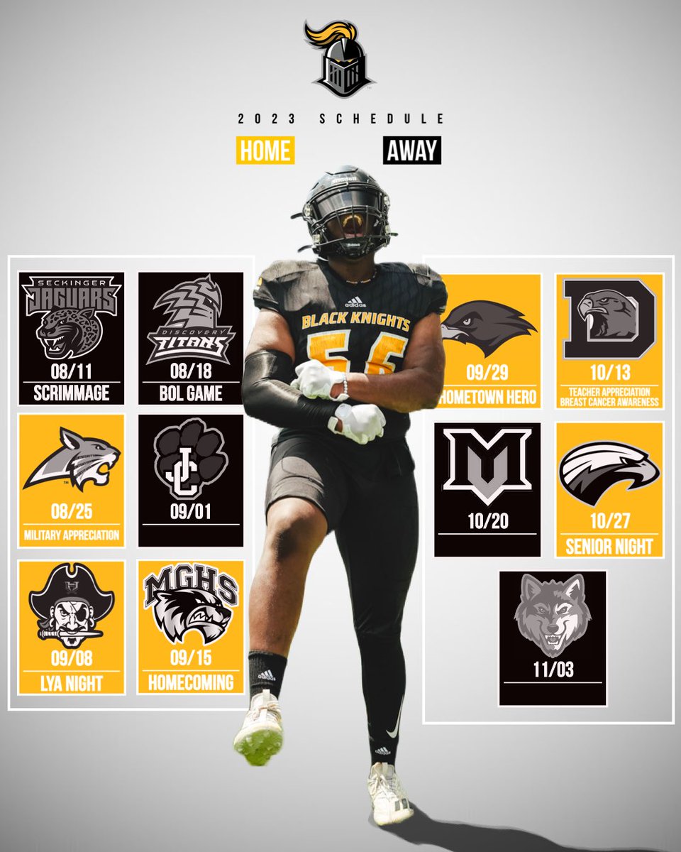 BlackKnight_FB's tweet photo. It’s Official! 🏰🖤💛 #FaithFamilyFootball #NextFive https://t.co/An9kuQ3GfN