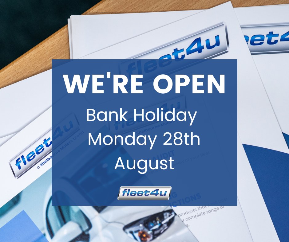 We’re open as normal today, so why not give our fleet team a call to discuss your next contract hire vehicle 😊
📞 028 3839 6869
📧 sales@fleet4u.com
🌐 bit.ly/3rpbvE1