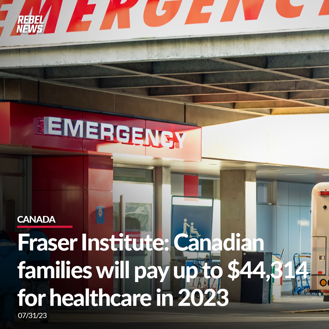 A typical family of four will pay roughly $16,950 into Canada’s public healthcare monopoly to access a doctor or emergency services this year through public insurance.

MORE: rebelne.ws/3DyMGfk
