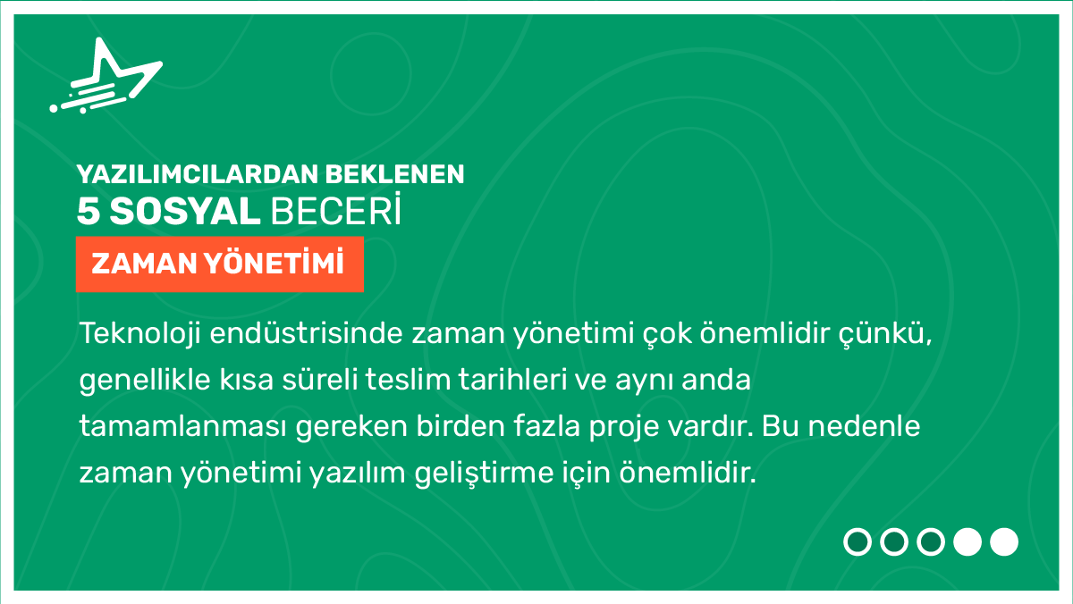 ba_stardev's tweet photo. Bir yazılımcının iş hayatında başarılı olması için, sahip olması gereken önemli sosyal becerilere göz atalım.

#BilgeAdamTeknoloji #StarDevelopmentBootcamp #Development #YetiştirmeProgramı https://t.co/vFLbu2BzKB