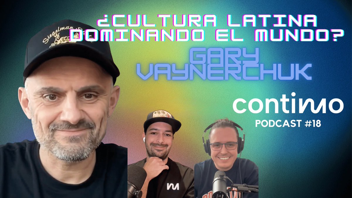 ContinuoWeb3's tweet photo. Ya esta en vivo el capítulo de Continuo Podcast con nada más y nada menos que @garyvee 🎙️🔥 hablamos de la cultura Latina, oportunidades en el espacio y su visión de los NFTs y su proyecto de @veefriends No se lo pierdan! https://t.co/SeAPIbxemY