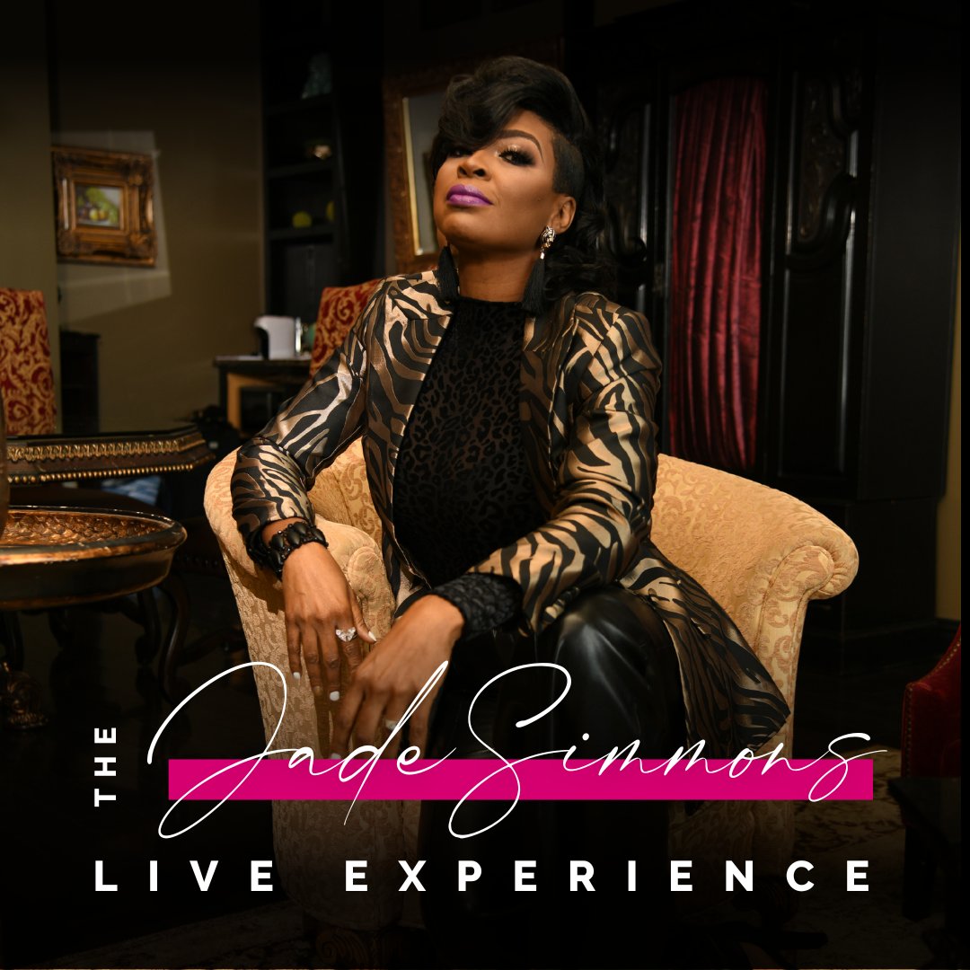 jadesimmons's tweet photo. 3...2...1...here we go! The Jade Simmons Live Tour kicks off in Houston on October 14th, 7pm CDT! Read all about it, and secure your tickets! https://t.co/TV2prcKfk0 https://t.co/5pjH5Q1tge