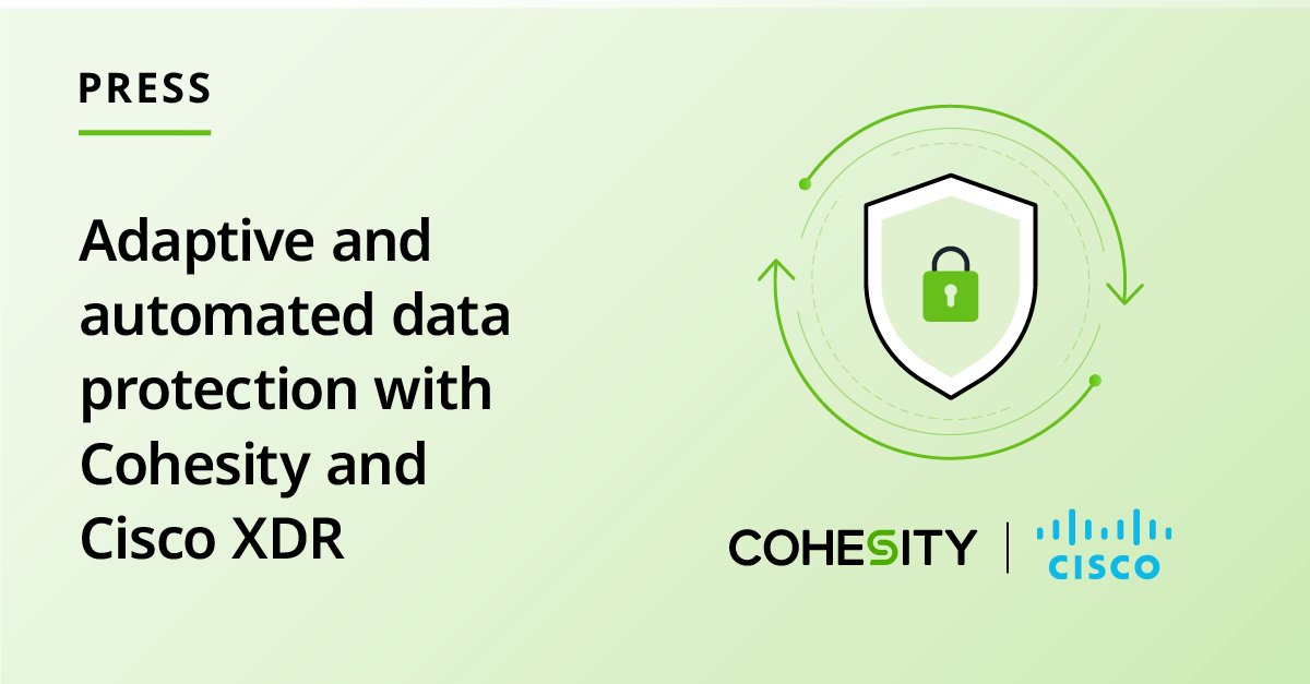 TimDesai's tweet photo. #Cohesity https://t.co/cUU7zZvgfH
