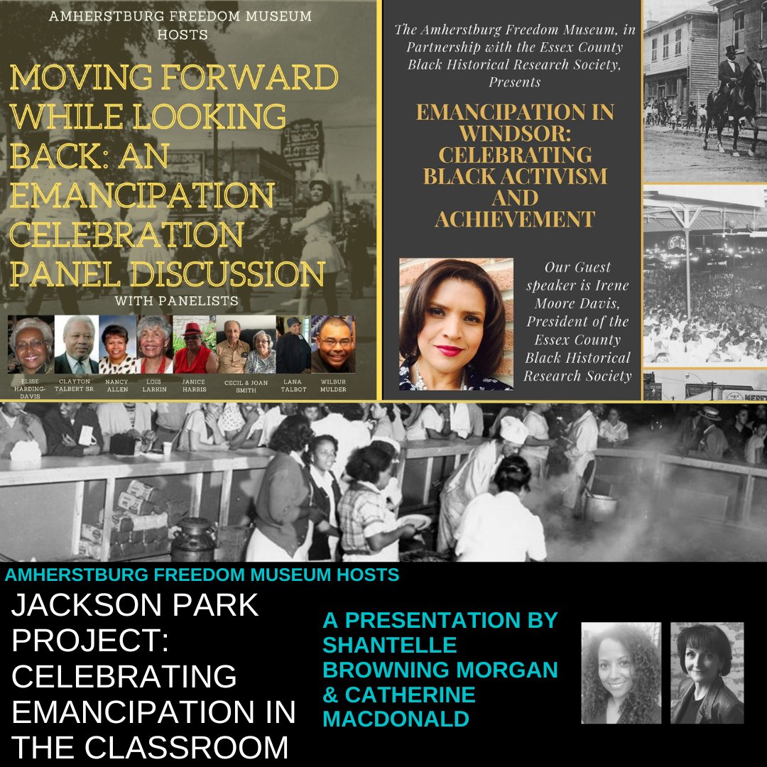 Aburgfreedom's tweet photo. Happy #EmancipationDay ! Today we celebrate the abolition of slavery in Canada which occurred #OTD in 1834. To help celebrate, here are 3 of @Aburgfreedom Black History Series Presentations that speak about Emancipation. See our YouTube page to watch! https://t.co/xyNuepzWo4 https://t.co/lrJP29PcYX