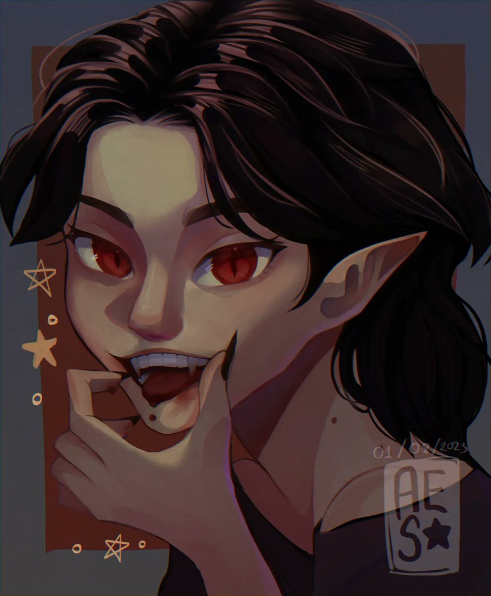 hehe vampire #digitalart #illustration