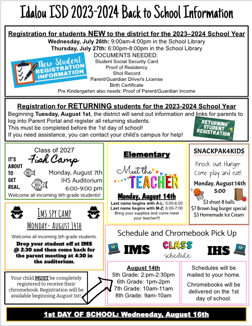 Here is a reminder with some updates!