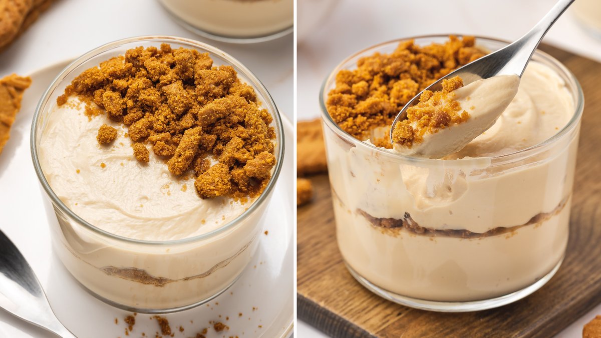 This quick and easy Biscoff Yogurt Bowl is a high protein healthy breakfast or snack that tastes like dessert!
RECIPE: bellyfull.net/biscoff-yogurt…