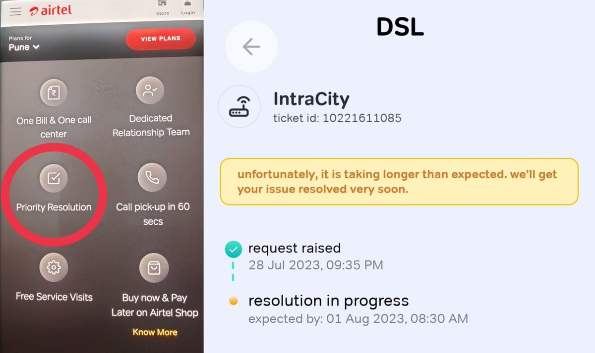 shekharsaurav's tweet photo. @airtelindia @Airtel_Presence  I guess priority would mean something else in Airtel black world!! Still Waiting.. https://t.co/mFllEJmNhu