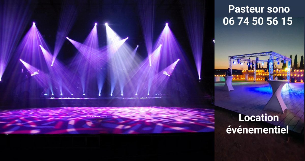 pasteursono's tweet photo. Location Son et Lumières pour vos évènements  : 04 67 76 71 12 https://t.co/dPX2yqrvSI
